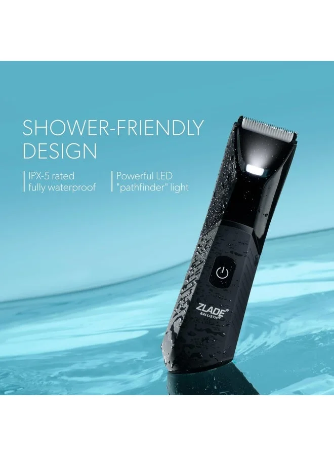 Zlade  ZLADE Ballistic Neo Water Proof IPX5 All-in-One Multi-Groomer for Men | 10-in-1 Beard, Hair & Body Trimmer | Cordless, Waterproof & Travel-Friendly | Precision Grooming Kit for Men | Best Price UAE